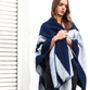 Reversible Soft Grey And Navy Blanket Scarf, thumbnail 5 of 5