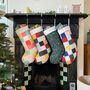 Traditional Patchwork Quilted Christmas Stocking, thumbnail 4 of 12