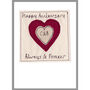 Personalised 40th Ruby Wedding Anniversary Card, thumbnail 10 of 11