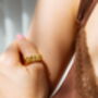 Custom Flat Name Personalised Ring, thumbnail 6 of 8