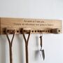 Personalised Wooden Garden Tool Rack, thumbnail 1 of 3