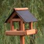 Personalised Sherry Slate Roof Bird Table, thumbnail 1 of 2