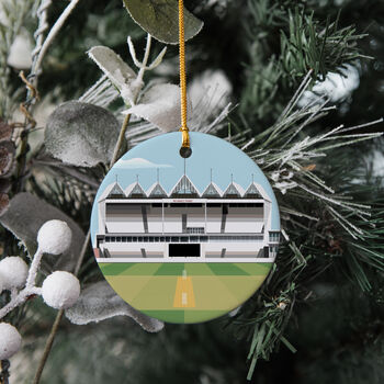 Any International Cricket Ground Illustrated Christmas Decoration, 5 of 7