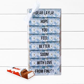 Personalised Get Well Soon Chocolate Gift, 3 of 8