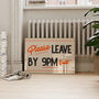 Retro Please Leave By 9pm Funny Wall Art Print, thumbnail 1 of 10