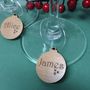 Personalised Five Wine Glass Charms, thumbnail 8 of 10