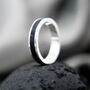 Your Own Charcoal Keepsake Memory Silver Ring, thumbnail 5 of 8