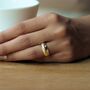 Celestial Star Sterling Silver Dome Ring With Stones, thumbnail 8 of 12