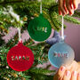 Personalised Frosted Bauble Decoration, thumbnail 1 of 7