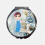 Personalised Floral Compact Mirror Cartoon Lady, thumbnail 2 of 6