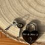 Mr And Mrs Silver Heart Padlock Special Occasion Gift, thumbnail 5 of 6