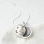 Silver And Gold Butterfly Fingerprint Locket, thumbnail 2 of 8
