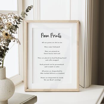 Fathers Day Dad Poem Print, Unframed, 6 of 6