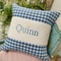 Gingham Name Cushion, thumbnail 12 of 12