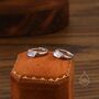 Sterling Silver Oval Moonstone Huggie Hoop Earrings, thumbnail 3 of 10