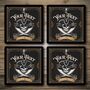 Personalised Bar Runner And Coasters Pirate Tavern, thumbnail 2 of 8