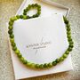 Agate Green Moss Natural Stone Beaded Necklace, thumbnail 2 of 4