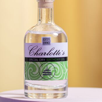 Bottle Of Personalised Birthday Gin, 2 of 2