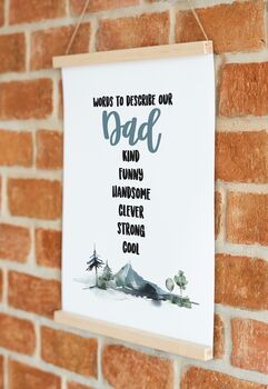 Custom Dad Print Words To Describe My Dad, 4 of 4