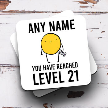Personalised 21st Birthday Mug 'Level 21', 2 of 2