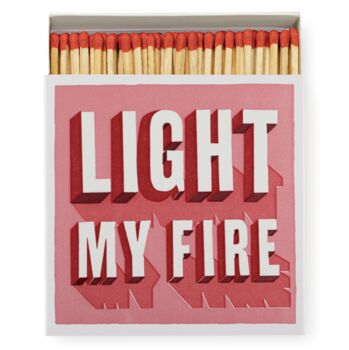 Luxury Personalised 'Light My Fire' Boxed Matches, 4 of 4