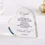 Daughter In Law Wedding Day Heart Plaque Gift, thumbnail 1 of 5