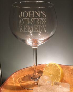 'Anti Stress Remedy' Gin And Tonic Glass, 2 of 6