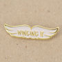 Winging It Enamel Pin Badge, thumbnail 2 of 5