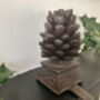 Cast Iron Pine Cone Christmas Stocking Holder Xmas Decor, thumbnail 9 of 10