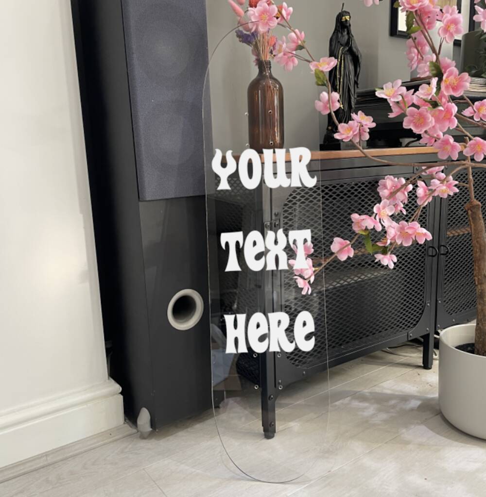 Personalised Custom Clear Acrylic Skateboard Deck By Yil Printworks