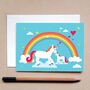 Ele New Baby Card Or Unicorn New Baby Card, thumbnail 3 of 5
