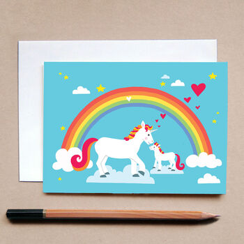 Ele New Baby Card Or Unicorn New Baby Card, 3 of 5