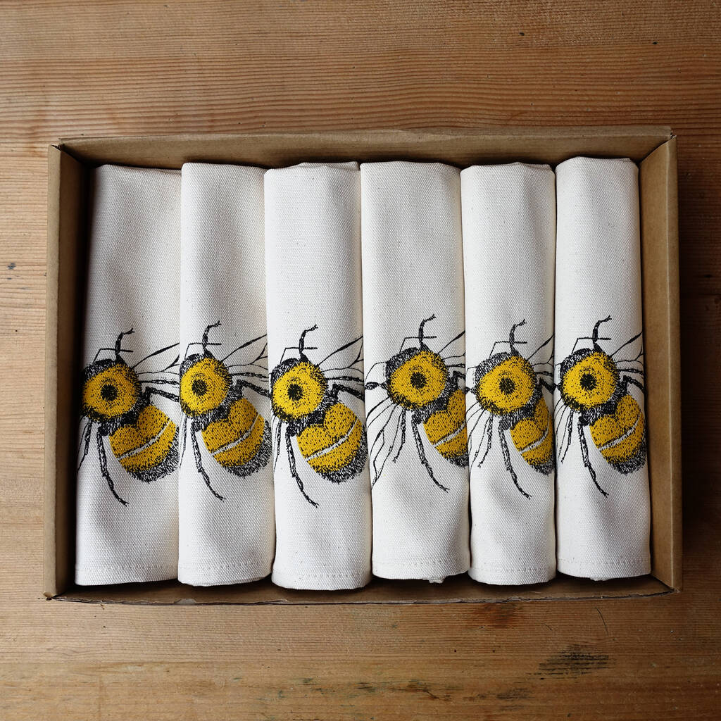 Honey Bee Napkin Gift Set, 1 of 5