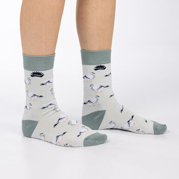 Bamboo Socks | Pigeon Socks | Bird Socks | Novelty, 2 of 3