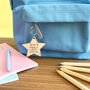 Year Six School Leavers Personalised Wooden Star Keyring, thumbnail 3 of 3