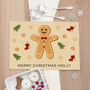 Personalised Christmas Gingerbread Placemat, thumbnail 1 of 4