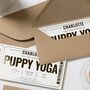 Personalised Puppy Yoga Gift Voucher, thumbnail 8 of 9