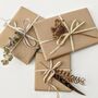 100% Recycled Matt Brown Kraft Wrapping Paper, thumbnail 1 of 7