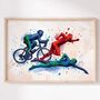 Custom Personalised Triathlon Print, thumbnail 2 of 8