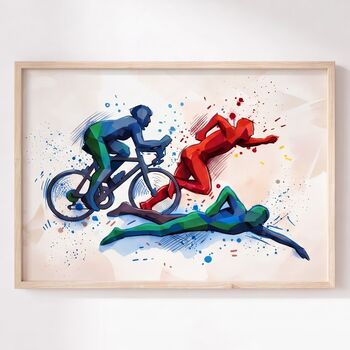 Custom Personalised Triathlon Print, 2 of 8