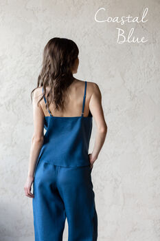 Linen Nightwear Set | Pyjama Cami And Bottoms, 3 of 12