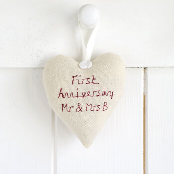 Personalised Wedding Or Anniversary Mini Heart Gift, 7 of 12