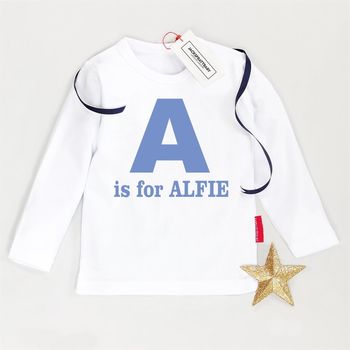 Personalised Alphabet Kids T Shirt, 10 of 12