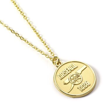 Arsenal Football Club Gold Finish Crest Necklace, 9 of 9