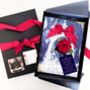 Fairytale Personalised Velvet Rose Christmas Boxed Card, thumbnail 7 of 8
