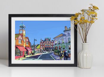 Wimbledon Village, South West London Illustration Art Print, 3 of 3