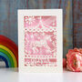 Personalised Papercut Merry Go Round Card, thumbnail 5 of 7