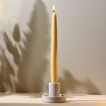 Soft Pastel Beeswax And Soy Thick Taper Candles, 7 of 9