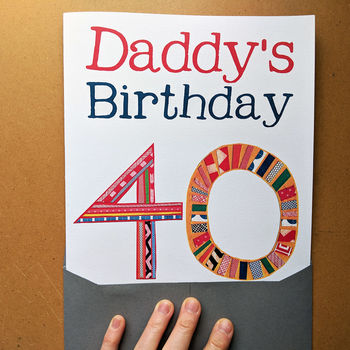 Big Birthday Card With Personalised Name And Age, 2 of 8