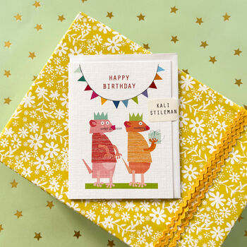 Happy Birthday Meerkat Mini Card, 5 of 5